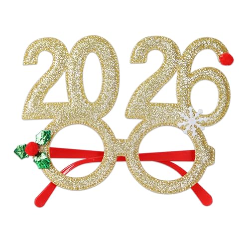 Weihnachtsbrillenrahmen 2026 Brille für Weihnachten Urlaub Partys Dekorationen Weihnachten Brille ohne Gläser Merry Christmas Brillenrahmen Weihnachtsbrillenrahmen 2026 Brille für Weihnachten Urlaub Partys Dekorationen Weihnachten Brille ohne Gläser Merry Christmas Brillenrahmen von Haiki
