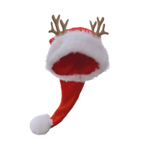 Weihnachtsmannmützen für Festival, Familientreffen, Party, Horn, Weihnachtsmannmütze, Urlaubsrequisiten, Kopfbedeckung, Weihnachtsmütze Weihnachtsmannmützen für Festival, Familientreffen, Party, Horn, Weihnachtsmannmütze, Urlaubsrequisiten, Kopfbedeckung, Weihnachtsmütze von Haiki