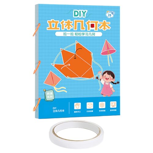 3D Geometrie Lernbuch - Lehrbuch Für Volumen Und Flächenberechnung - Interaktives Spielzeug Für Vorschule Kindergarten Schüler Anfänger Hauslehrer von Hailerio