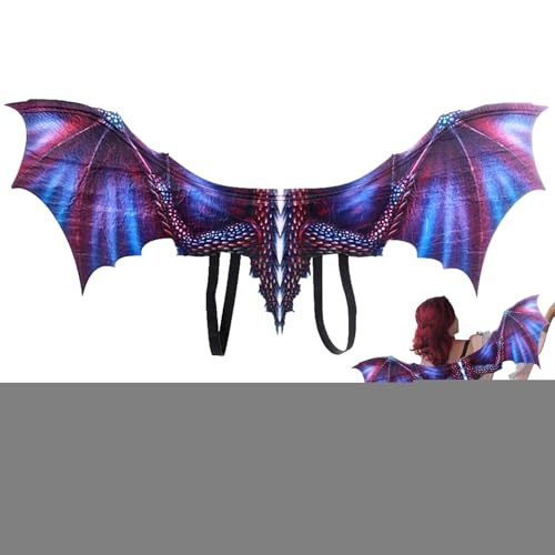 Drachenflügel Für Erwachsene | Halloween Flügel Kostüm Zubehör,Vliesstoff Flügel Für Halloween Tiermotiv Mittelalterfest Karneval Für Kinder Und Erwachsene Drachenflügel Für Erwachsene | Halloween Flügel Kostüm Zubehör,Vliesstoff Flügel Für Halloween Tiermotiv Mittelalterfest Karneval Für Kinder Und Erwachsene von Hailerio