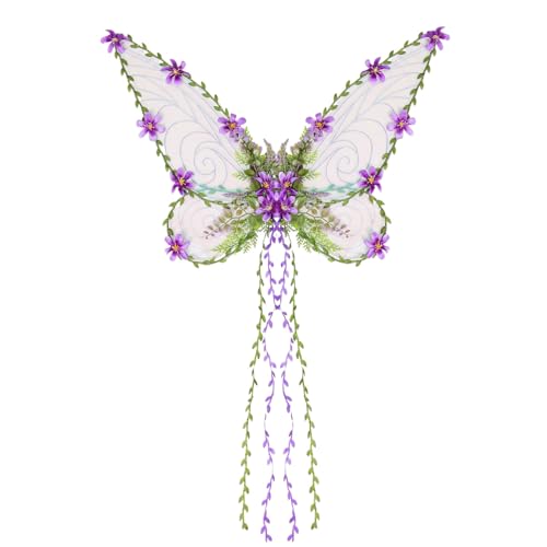 Erwachsene Elfenflügel - Libellenflügel mit Ranken,Festzubehör Für Bühnenauftritte Party Weihnachten Halloween Karneval Makeup Erwachsene Elfenflügel - Libellenflügel mit Ranken,Festzubehör Für Bühnenauftritte Party Weihnachten Halloween Karneval Makeup von Hailerio