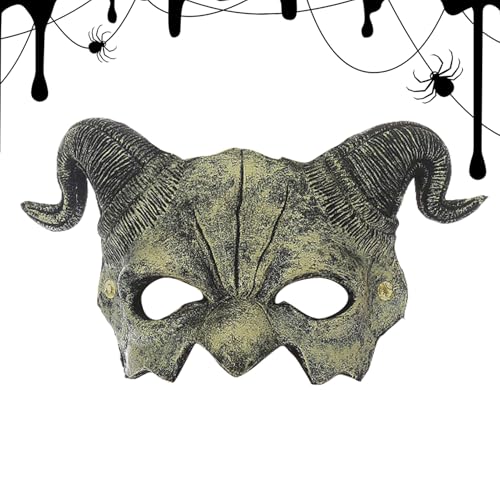 Gruselige Gesichtsbedeckung, Halloween Horror Maskerade Gesichtsmaske, Grusel Party Cosplay Kopfzier Für Festumzüge Partys Und Feste von Hailerio