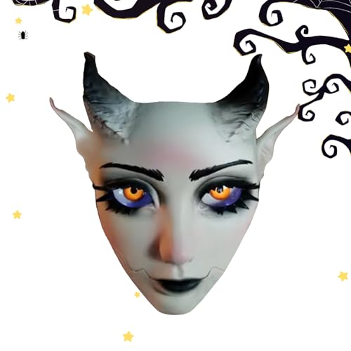 Halloween Maske für Erwachsene - Horror Grusel-Clown Kostüm,Verstellbare Bequeme Gesichtsbedeckung Für Feste Rollenspiel Veranstaltungen Karneval von Hailerio