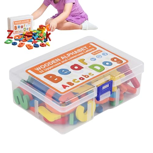 Hölzerne Alphabet Buchstaben,Umfangreiches Set Mit Holzbuchstaben Für Klassenraum - Reisespielzeug Zur Buchstabenerkennung Und Wortschatzförderung Im Vorschulalter Hölzerne Alphabet Buchstaben,Umfangreiches Set Mit Holzbuchstaben Für Klassenraum - Reisespielzeug Zur Buchstabenerkennung Und Wortschatzförderung Im Vorschulalter von Hailerio