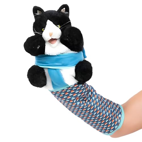 Katzen Spielkampf Handschuh | Bequemer Plüsch Handschuh - Katzenpuppe Spielzeug - Zum Training Zuhause Reisen Tägliche Bewegung von Hailerio