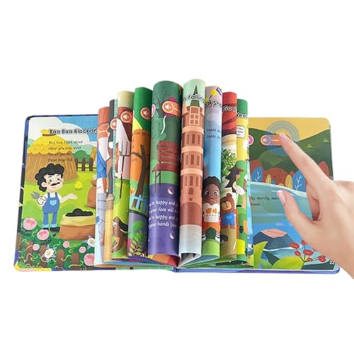 Kinder Soundbücher, Tierische Englische Wörter Soundbücher mit 15 Liedern, Pädagogisches Spielzeug Zur Sprachenentwicklung Sinnesstimulation Für Zuhause Kindergarten Vorschule Klasse von Hailerio