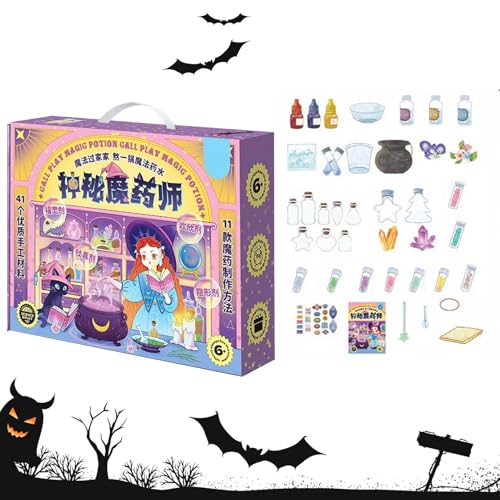Zaubertrank Set Halloween,Kleinkinder Wissenschaftslabor Set - Lehrreich Handgemacht Bastelset Kreativ Mädchen Homeschooling Unterricht Aktivitäten Familienabende Zaubertrank Set Halloween,Kleinkinder Wissenschaftslabor Set - Lehrreich Handgemacht Bastelset Kreativ Mädchen Homeschooling Unterricht Aktivitäten Familienabende von Hailerio