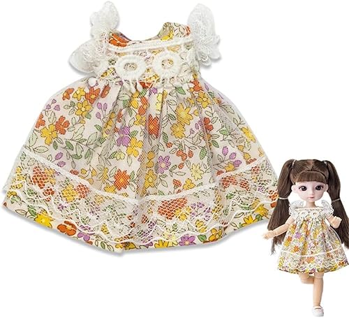 Haione Puppenkleidung,lässiges Kleid,Outfits,Rock,Ankleiden für 8-Zoll-Mädchenpuppenzubehör Haione Puppenkleidung,lässiges Kleid,Outfits,Rock,Ankleiden für 8-Zoll-Mädchenpuppenzubehör von Haione