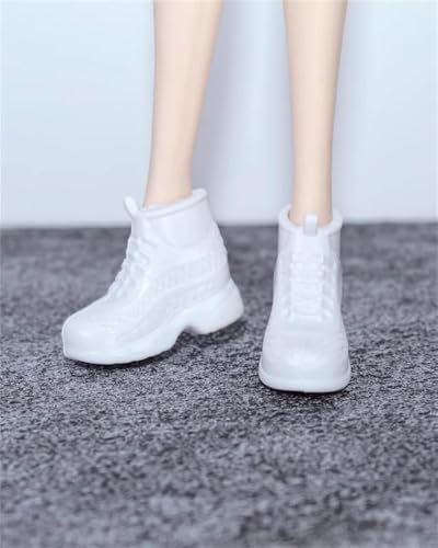 Haione Puppenschuhe,High Heels,Stiefel,Flache Schuhe für 30 cm große 11-Zoll-Mädchenpuppen,Anziehpuppenkleidung für Weihnachten und Geburtstage,1 Paar von Haione
