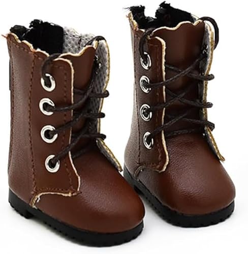 Haione Puppenschuhe,Schnürstiefel für 30 cm große Mädchenpuppen,Anziehsachen für 1/6 Puppen,für Geburtstage und Weihnachten,1 Paar,Braun Haione Puppenschuhe,Schnürstiefel für 30 cm große Mädchenpuppen,Anziehsachen für 1/6 Puppen,für Geburtstage und Weihnachten,1 Paar,Braun von Haione