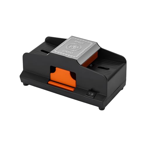 Haitiahote 220V Kartenmischer,automatischer Kartenmischer(22x11x10cm),Zwei Shuffling-Modi,Zwei Strom-Modi,Mischzeit Etwa 1 Minute für Karten in Standardgröße wie Poker von Haitiahote