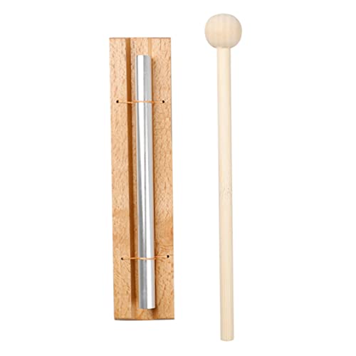 Hajimia Chime Percussion Instrument 1-Tone Percussion Trio Chime für Meditation Klassenzimmer Verwenden Sie Schalltherapie Holzfarbe von Hajimia