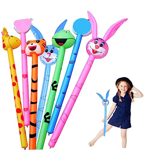 PVC Kinder aufblasbarer Spielzeug Tierkopf Langstock aufblasbarer Stock Tierstock von Hajimia