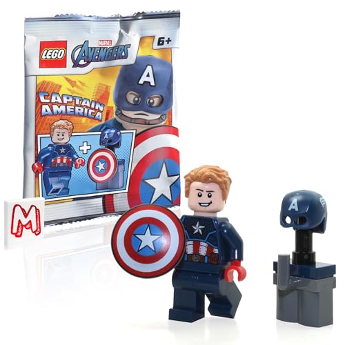 Lego Marvel Avengers Super Heroes Minifigure - Captain America (with Shield and Helmet) Limited Edition von LEGO