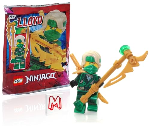 Lego NINJAGO Crystalized Minifigure - Lloyd (Hair) with Dual Golden Weapons (Limited Edition Foil Pack) von Hakdsy