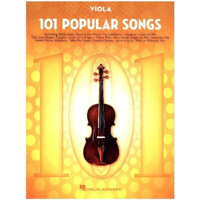 101 Popular Songs / 101 Popular Songs -For Viola- von Hal Leonard
