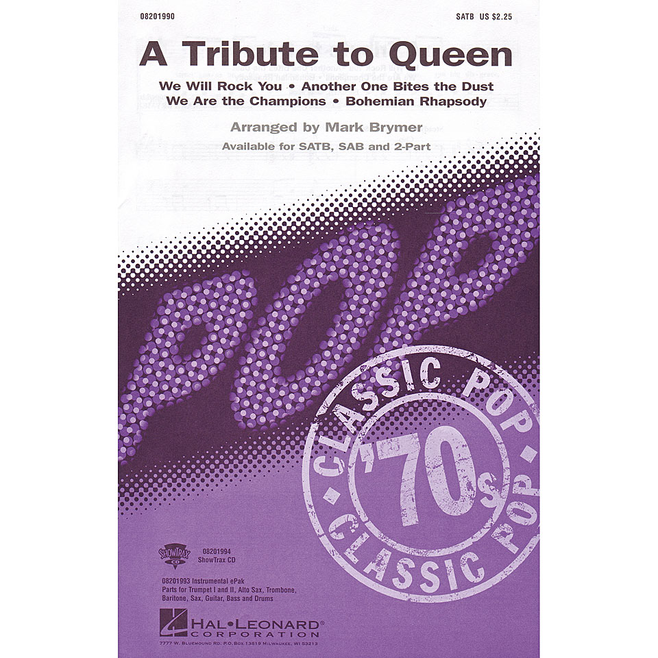 Hal Leonard A Tribute To Queen (Medley) Chornoten von Hal Leonard