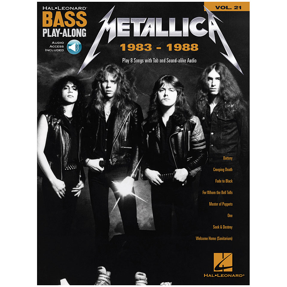 Hal Leonard Bass Play-Along Volume 21 - Metallica 1983-1988 Play-Along von Hal Leonard