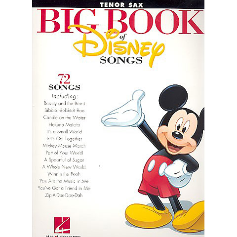 Hal Leonard Big Book Of Disney Songs - Tenor Saxophone Notenbuch von Hal Leonard