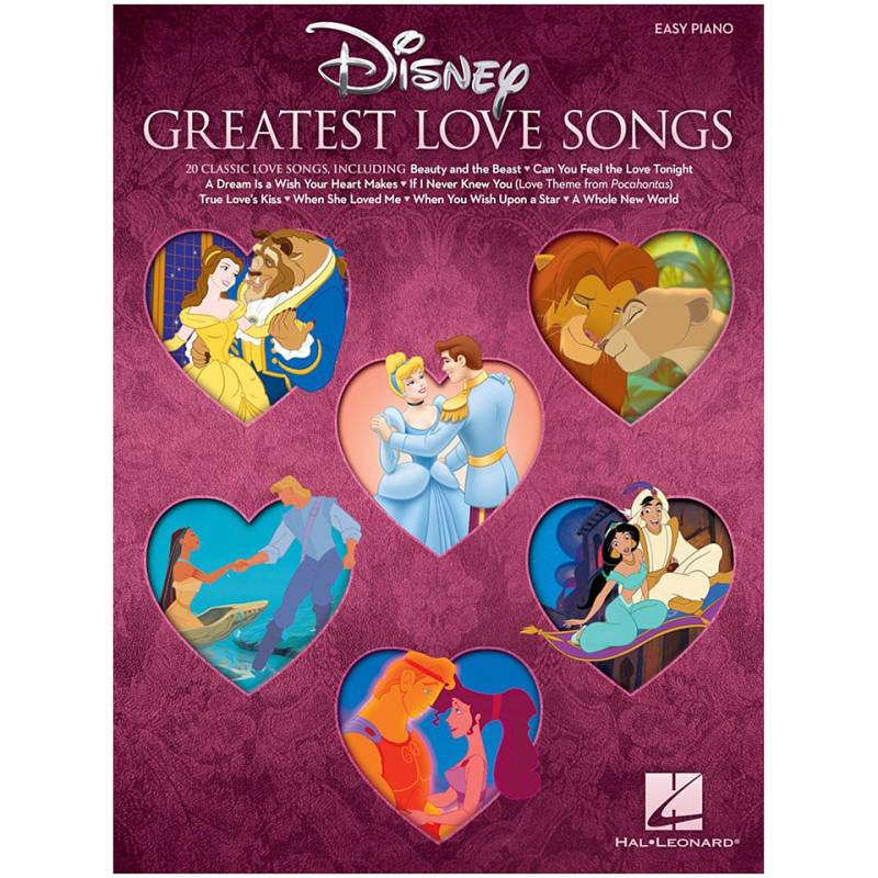 Hal Leonard Disney&#39;s Greatest Love Songs for Easy Piano Notenbuch von Hal Leonard