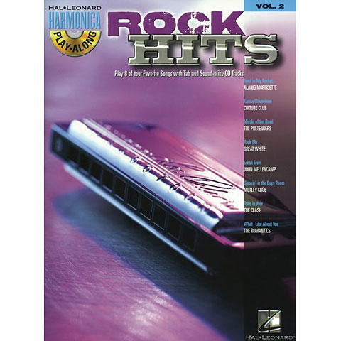Hal Leonard Harmonica Play-Along Vol.2 - Rock Hits Play-Along von Hal Leonard
