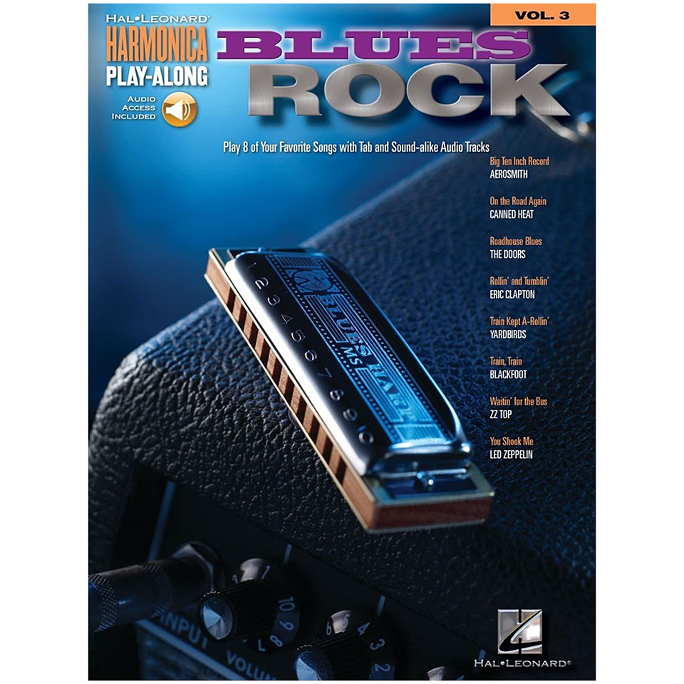 Hal Leonard Harmonica Play-Along Vol.3 - Blues Rock Play-Along von Hal Leonard