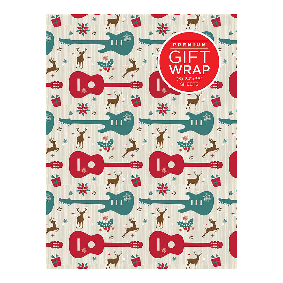 Hal Leonard Wrapping Paper - Guitars & Reindeer Theme Geschenkartikel von Hal Leonard