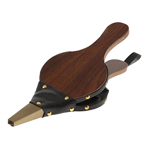 Halatua Kaminbalg | Luftgebläse-Gussdüse, manuelle Bedienung, langlebiges Massivholz-Leder, BBQ-Grill, Kamin, Handbalg für Holzofen, Retro-Design, Braun, 30,5 x 12,5 cm oder 38 x 17 cm, leicht Halatua Kaminbalg | Luftgebläse-Gussdüse, manuelle Bedienung, langlebiges Massivholz-Leder, BBQ-Grill, Kamin, Handbalg für Holzofen, Retro-Design, Braun, 30,5 x 12,5 cm oder 38 x 17 cm, leicht von Halatua
