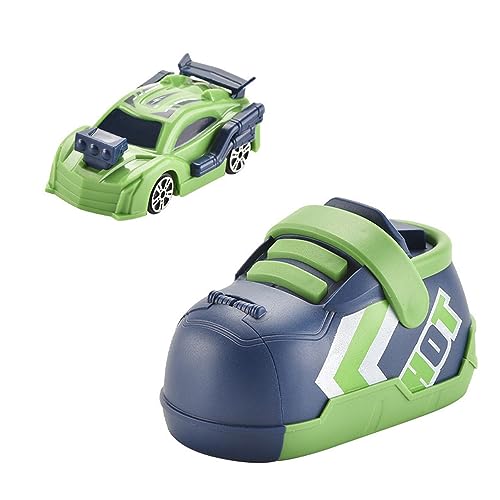 Halatua Stunt Toy Pull Back Cars für Jungen - Catapult Laufschuhe Kinderspielzeugauto,Springendes Stunt-Auto mit Schuh | Rennwagen Spielzeug für Kleinkinder Geburtstag niedlicher von Halatua