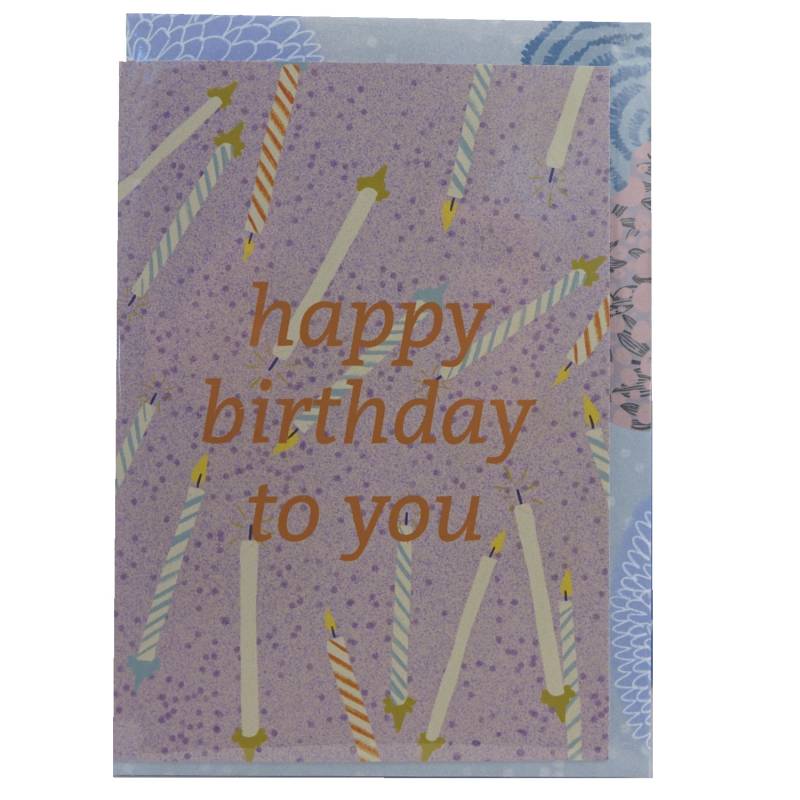 Halber Hahn Klappkarte A6 inkl. Umschlag - Happy Birthday von Halber Hahn