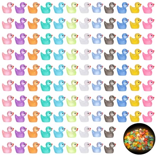 Halinuia 120 Stück 12 Farben Mini Ente leuchtend kleine Ente zum Verstecken Miniaturenten Mini-Enten aus Harz Mini Ente Figur phosphoreszierend für Aquarium Puppenhaus Basteln Halinuia 120 Stück 12 Farben Mini Ente leuchtend kleine Ente zum Verstecken Miniaturenten Mini-Enten aus Harz Mini Ente Figur phosphoreszierend für Aquarium Puppenhaus Basteln von Halinuia