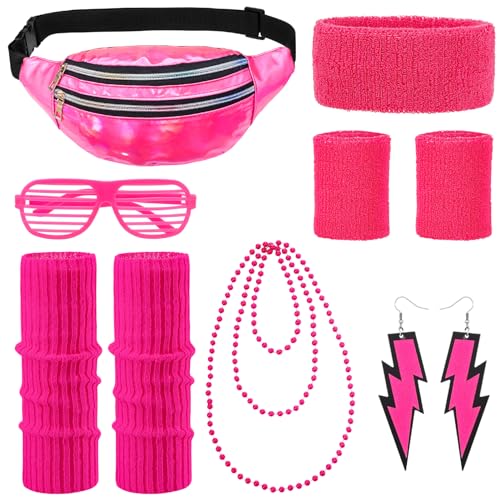 Halinuia 80er Jahre Outfit Damen 90er Jahre Outfit Damen Kostüm 80er Kostüm Aerobic Outfit 80er 90er Accessoires für Kleidung Neon Party Retro Abend Halinuia 80er Jahre Outfit Damen 90er Jahre Outfit Damen Kostüm 80er Kostüm Aerobic Outfit 80er 90er Accessoires für Kleidung Neon Party Retro Abend von Halinuia
