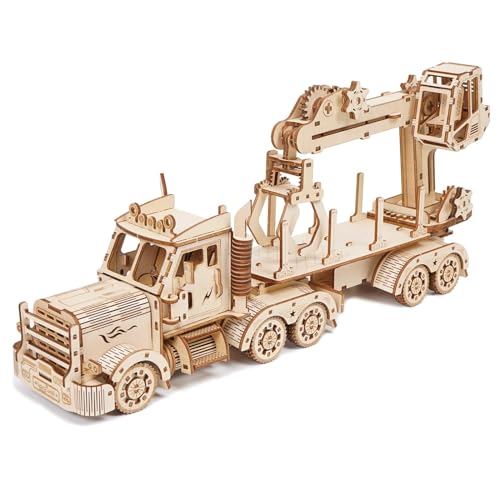 Hallisun 3D Holzpuzzle Modellbausatz, LKW Kran Holzmodellbausatz, Selbstmontage Mechanikbau Bastelset für Jugendliche ab 14 Jahren, als Geburtstagsgeschenk oder Heimdekorationssammlung, 428 Teile Hallisun 3D Holzpuzzle Modellbausatz, LKW Kran Holzmodellbausatz, Selbstmontage Mechanikbau Bastelset für Jugendliche ab 14 Jahren, als Geburtstagsgeschenk oder Heimdekorationssammlung, 428 Teile von Hallisun