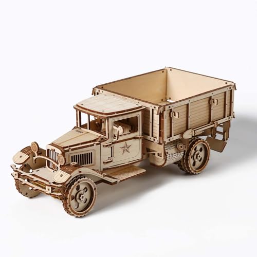 Hallisun 3D Holzpuzzle Modellbausatz für Erwachsene, 3D Puzzle Holz LKW Modellbausatz, Selbstmontage Oldtimer Mechanische Konstruktion Bastelset, als Geburtstagsgeschenk Dekorationssammlung, 264 PCS Hallisun 3D Holzpuzzle Modellbausatz für Erwachsene, 3D Puzzle Holz LKW Modellbausatz, Selbstmontage Oldtimer Mechanische Konstruktion Bastelset, als Geburtstagsgeschenk Dekorationssammlung, 264 PCS von Hallisun