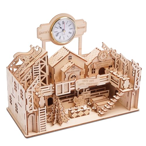 Hallisun 3D Holzpuzzle Set, Modellbauset Fabrik des Weihnachtsmanns, Selbstmontage, Mechanisches Bauhandwerk für Erwachsene ab 14 Jahren, als Geburtstagsgeschenk oder Heimdekoration, 225 Teile Hallisun 3D Holzpuzzle Set, Modellbauset Fabrik des Weihnachtsmanns, Selbstmontage, Mechanisches Bauhandwerk für Erwachsene ab 14 Jahren, als Geburtstagsgeschenk oder Heimdekoration, 225 Teile von Hallisun