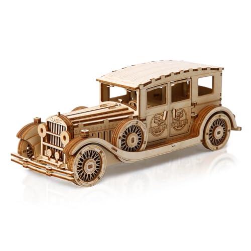 Hallisun 3D Holzpuzzle für Erwachsene, 3D Puzzle Oldtimer Mechanischer Modellbausatz, Holz DIY Retro Modellautobau, Vintage Konstruktionsbastelset, DIY Weihnachtsgeburtstagsgeschenke, 187 Teile Hallisun 3D Holzpuzzle für Erwachsene, 3D Puzzle Oldtimer Mechanischer Modellbausatz, Holz DIY Retro Modellautobau, Vintage Konstruktionsbastelset, DIY Weihnachtsgeburtstagsgeschenke, 187 Teile von Hallisun
