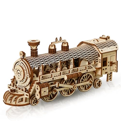 Hallisun 3D Holzpuzzle für Erwachsene, Holzzug Mechanisches Zahnrad Modellbausatz, Maschinenbau Zugmodellbau, DIY Vintage Konstruktionsbastelset, DIY Weihnachtsgeburtstagsgeschenke, 361 Teile Hallisun 3D Holzpuzzle für Erwachsene, Holzzug Mechanisches Zahnrad Modellbausatz, Maschinenbau Zugmodellbau, DIY Vintage Konstruktionsbastelset, DIY Weihnachtsgeburtstagsgeschenke, 361 Teile von Hallisun
