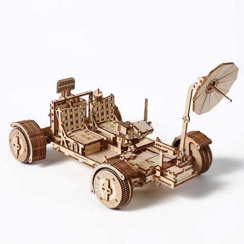 Hallisun 3D Holzpuzzle für Erwachsene, Mondrover Holzmodellbausatz, Selbstmontage mechanisches Mondfahrzeug BAU Bastelset, DIY Mondgeländefahrzeug Holzmodell Geschenk, 388 Teile Hallisun 3D Holzpuzzle für Erwachsene, Mondrover Holzmodellbausatz, Selbstmontage mechanisches Mondfahrzeug BAU Bastelset, DIY Mondgeländefahrzeug Holzmodell Geschenk, 388 Teile von Hallisun