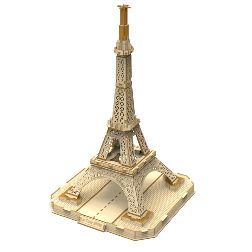 Hallisun 3D-Holzpuzzle für Erwachsene, Pariser Eiffelturm Holzarchitekturmodell, französisches Souvenir Mechanisches Holz DIY Set Spielzeug, Heimdekoration, Weihnachtsgeburtstagsgeschenk 105 Teile Hallisun 3D-Holzpuzzle für Erwachsene, Pariser Eiffelturm Holzarchitekturmodell, französisches Souvenir Mechanisches Holz DIY Set Spielzeug, Heimdekoration, Weihnachtsgeburtstagsgeschenk 105 Teile von Hallisun
