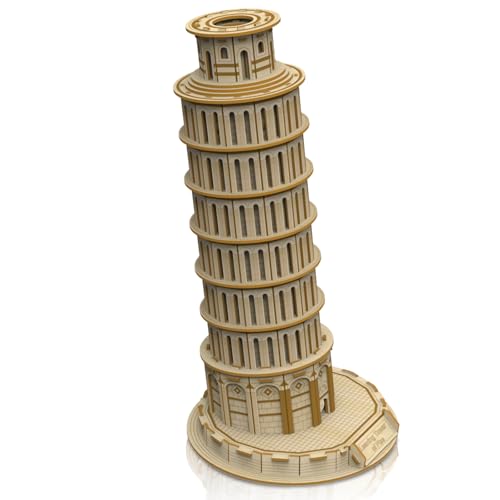 Hallisun 3D Holzpuzzle für Erwachsene, Schiefer Turm von Pisa, Holzarchitektur Modellbausatz, Italien Souvenir DIY Mechanisches Set Spielzeug, Heimdekoration, Weihnachtsgeburtstagsgeschenk 151 Teile Hallisun 3D Holzpuzzle für Erwachsene, Schiefer Turm von Pisa, Holzarchitektur Modellbausatz, Italien Souvenir DIY Mechanisches Set Spielzeug, Heimdekoration, Weihnachtsgeburtstagsgeschenk 151 Teile von Hallisun