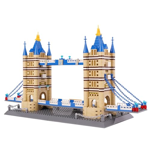 Hallisun Londons Tower Bridge Bausteinset, weltberühmtes Wahrzeichen Sammlungsset, Architekturmodellbausatz, Lernspielzeug für Kinder und Erwachsene, als Geschenk und Büro Wohndekoration, 1052 Teile Hallisun Londons Tower Bridge Bausteinset, weltberühmtes Wahrzeichen Sammlungsset, Architekturmodellbausatz, Lernspielzeug für Kinder und Erwachsene, als Geschenk und Büro Wohndekoration, 1052 Teile von Hallisun