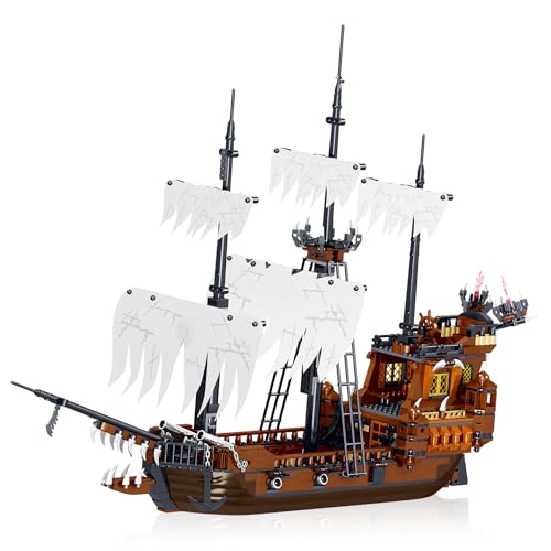 Hallisun Piratenschiff Bauspielzeug, Königspiratenschiff, Normaler Größe Baustein modellboot Bausatz, Weihnachtsdekoration Geburtstagsgeschenk für Erwachsene Jungen und Mädchen ab 8 Jahren 1182 Teile Hallisun Piratenschiff Bauspielzeug, Königspiratenschiff, Normaler Größe Baustein modellboot Bausatz, Weihnachtsdekoration Geburtstagsgeschenk für Erwachsene Jungen und Mädchen ab 8 Jahren 1182 Teile von Hallisun