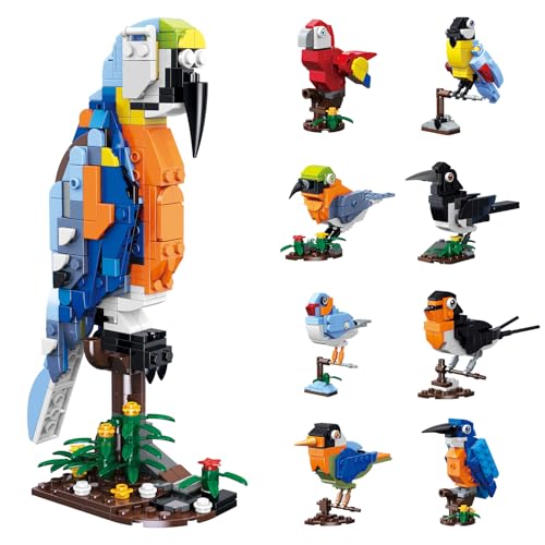 Hallisun Spielzeug Baustein Vogelsammlung 8 Sets, Modellbausteine in normaler Größe kreativer Tier Baustein Spielzeugbausatz, Weihnachts und Geburtstagsgeschenk für Naturliebhaber Kinder 8+, 255 Teile Hallisun Spielzeug Baustein Vogelsammlung 8 Sets, Modellbausteine in normaler Größe kreativer Tier Baustein Spielzeugbausatz, Weihnachts und Geburtstagsgeschenk für Naturliebhaber Kinder 8+, 255 Teile von Hallisun