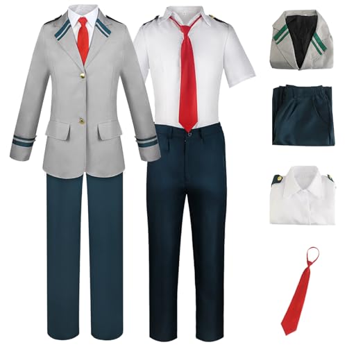 Hallojojo Anime MHA Cosplay Kostüm My Hero Academia Verkleidung Midoriya Izuku Todoroki Shoto Schuluniform Weihnachten Halloween Karneval Party Fancy Kostüm für Erwachsene Hallojojo Anime MHA Cosplay Kostüm My Hero Academia Verkleidung Midoriya Izuku Todoroki Shoto Schuluniform Weihnachten Halloween Karneval Party Fancy Kostüm für Erwachsene von Hallojojo