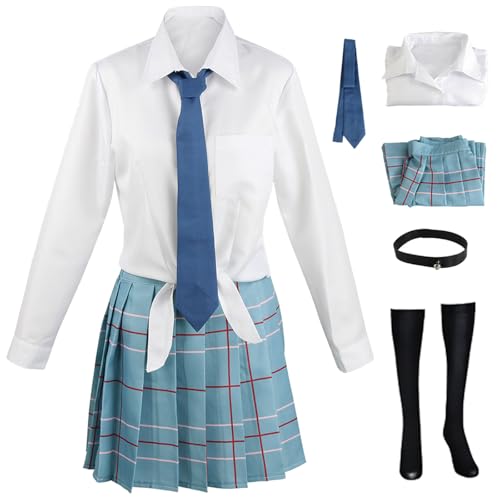 Hallojojo Anime My Dress-Up Darling Cosplay Kostüm für Herren und Damen Marin Kitagawa Gojo Wakana Verkleidung JK Schuluniform Weihnachten Halloween Karneval Party Fancy Kostüm Hallojojo Anime My Dress-Up Darling Cosplay Kostüm für Herren und Damen Marin Kitagawa Gojo Wakana Verkleidung JK Schuluniform Weihnachten Halloween Karneval Party Fancy Kostüm von Hallojojo