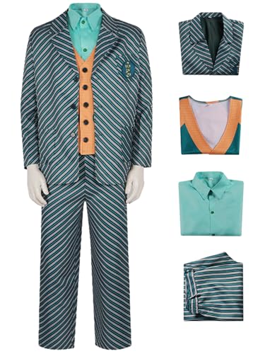 Hallojojo Boq Cosplay Kostüm Wicked Hexe Verkleidung Hexen Kostüm Boq Schuluniform Grüne Weihnachten Halloween Karneval Party Bühnenauftritt Fancy Dress für Erwachsene von Hallojojo