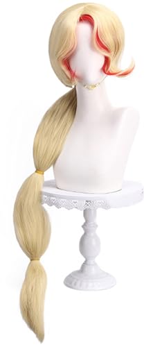 Hallojojo Charlie Cosplay Perücken Damen 100CM Gold Lang Glattes Haar Perücke Verkleidung Hölle Hotel Dämon Prinzessin Charlie Morningstar Kostümperücke Halloween Karneval Party Maskenball Zubehör Wig Hallojojo Charlie Cosplay Perücken Damen 100CM Gold Lang Glattes Haar Perücke Verkleidung Hölle Hotel Dämon Prinzessin Charlie Morningstar Kostümperücke Halloween Karneval Party Maskenball Zubehör Wig von Hallojojo