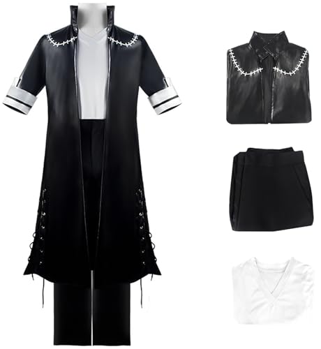 Hallojojo Dabi Kostüm Herren Cosplay Anime My Hero Academy Dabi Uniform Set Leder Jacke und Top Hose für Fancy Dress Up Halloween Karneval Party Geburtstag Maskenball Verkleidung Hallojojo Dabi Kostüm Herren Cosplay Anime My Hero Academy Dabi Uniform Set Leder Jacke und Top Hose für Fancy Dress Up Halloween Karneval Party Geburtstag Maskenball Verkleidung von Hallojojo