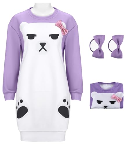 Hallojojo Damen Mira Cosplay Kostüm Pyjamas Set Anime Demon Hunters Verkleidung Girl Group Mira Sweatshirt Weihnachten Halloween Karneval Party Fancy Bühnenauftritt Kostüm Erwachsene Größe S-3XL von Hallojojo