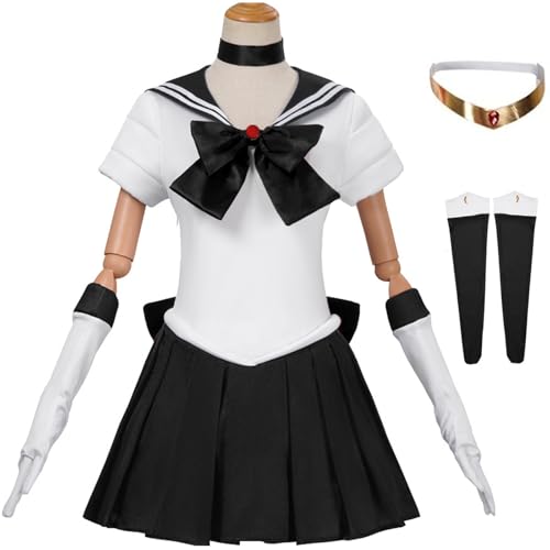 Hallojojo Damen Sailor Moon Kostüm Cosplay Anime Sailor Pluto Sailor Mercury Sailor Mars Sailor Uranus Transformation Uniform Set für Halloween Karneval Party Geburtstag Maskenball Fancy Verkleidung Hallojojo Damen Sailor Moon Kostüm Cosplay Anime Sailor Pluto Sailor Mercury Sailor Mars Sailor Uranus Transformation Uniform Set für Halloween Karneval Party Geburtstag Maskenball Fancy Verkleidung von Hallojojo